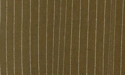Renee C Stripe Pull-on Skirt In Green