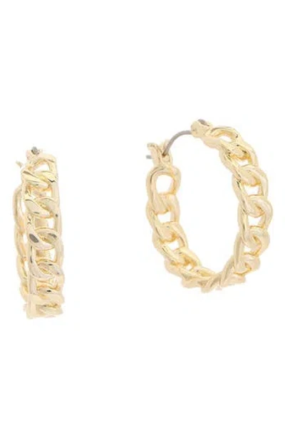 Juvell Curb Chain Hoop Earrings In Gold