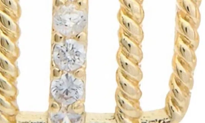 Juvell 18k Plated Diamond Cz Studs In Gold