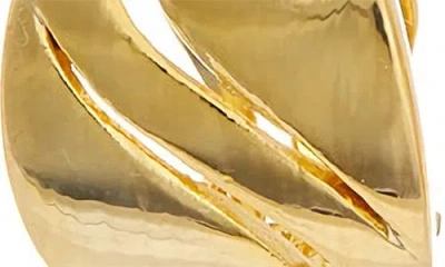 Juvell Cutout Swirl Clip-on Earrings In Gold