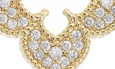Juvell Cubic Zirconia Stud Earrings In Gold