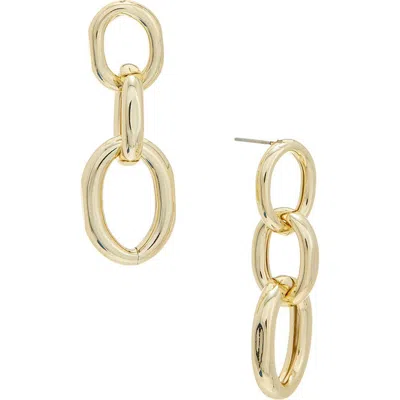 Juvell Oval Link Linear Drop Earrings In Metallic