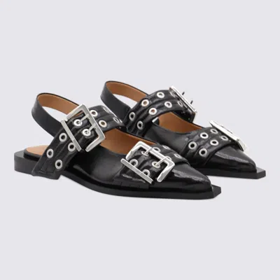 Ganni Buckle Ballerinas