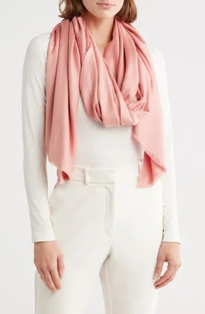 Vince Camuto Oversized Satin Pashmina Wrap In Neutral