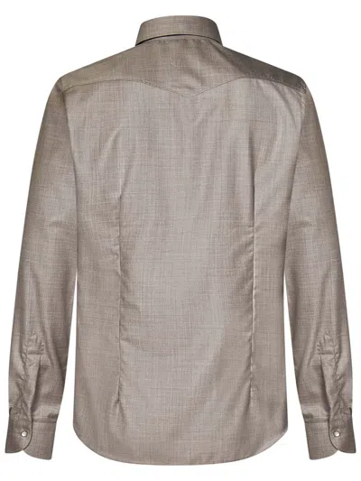 Franzese Collection Franzese Napoli Gianni Agnelli Model Shirt In Brown