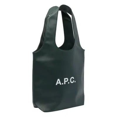 Apc A.p.c. Ninon Small Shopper Bag In Green