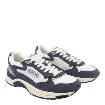 Autry Hyperway Lowsuebic Mesh Spblu Silv Sneakers In Blue