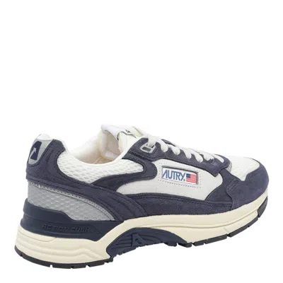 Autry Hyperway Lowsuebic Mesh Spblu Silv Sneakers In Blue