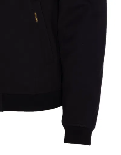 Moorer Hooded Padded Jacket With Removable Hood In Blue