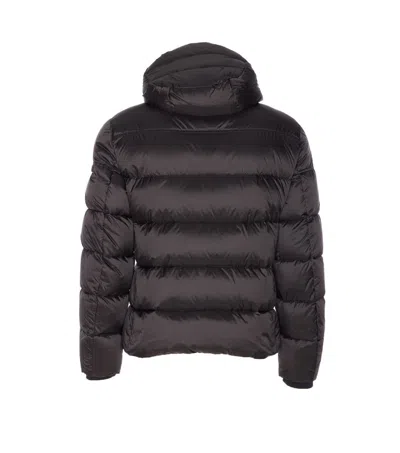 Moorer Asphalt Brett Down Jacket With Zip Closure In Black