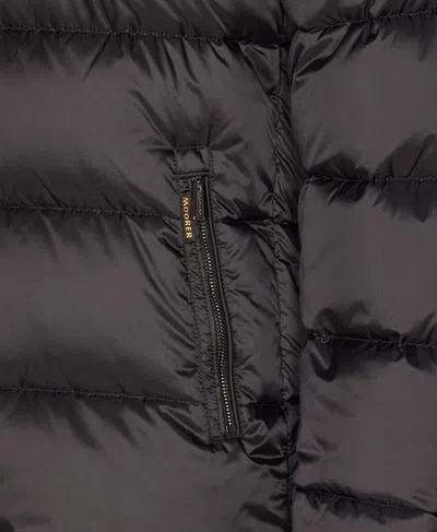 Moorer Asphalt Brett Down Jacket With Zip Closure In Black