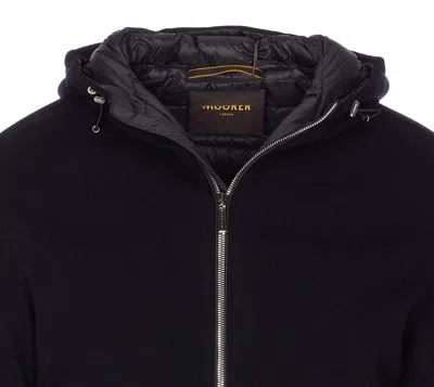 Moorer Long Sleeve Casual Jacket In Blue