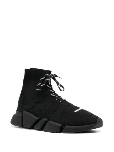 Balenciaga Speed Lace Up Stretch Knit Sneakers