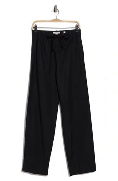 Vince Tie Front Pull-on Pants In Black