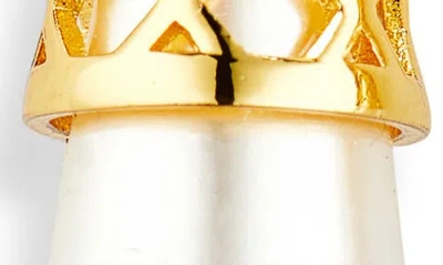 Lele Sadoughi Golden Cage Drop Earrings In Neutral