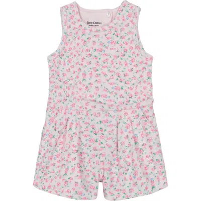 Juicy Couture Printed Romper In Pink