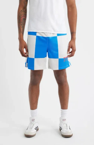 Santo Studio Newport Beach Club Checkerboard Mesh Soccer Shorts