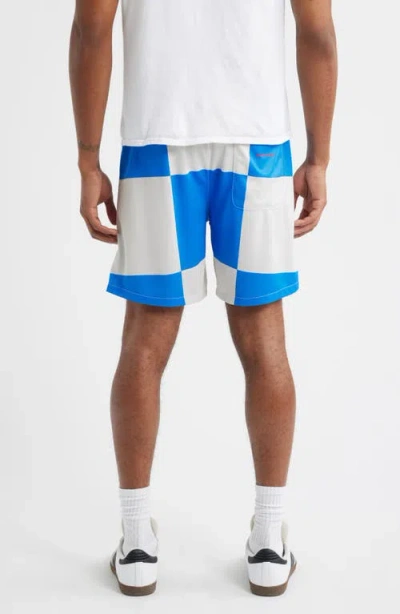 Santo Studio Newport Beach Club Checkerboard Mesh Soccer Shorts