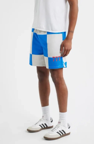 Santo Studio Newport Beach Club Checkerboard Mesh Soccer Shorts