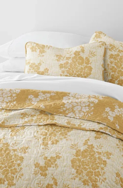 Homespun Pattern Reversible Quilt & Sham Set