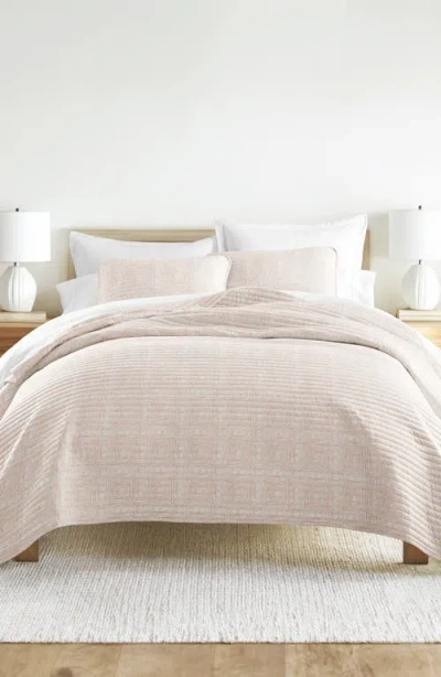 Homespun Pattern Reversible Quilt & Sham Set