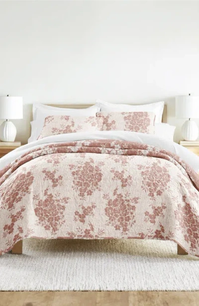 Homespun Pattern Reversible Quilt & Sham Set