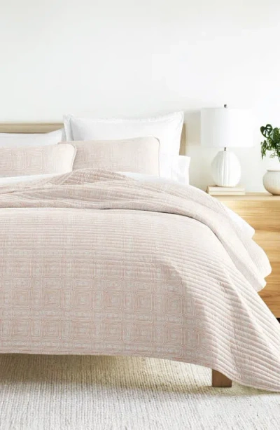 Homespun Pattern Reversible Quilt & Sham Set