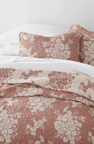Homespun Pattern Reversible Quilt & Sham Set
