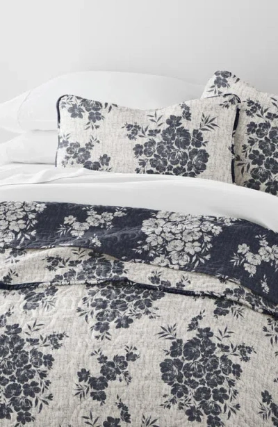 Homespun Pattern Reversible Quilt & Sham Set