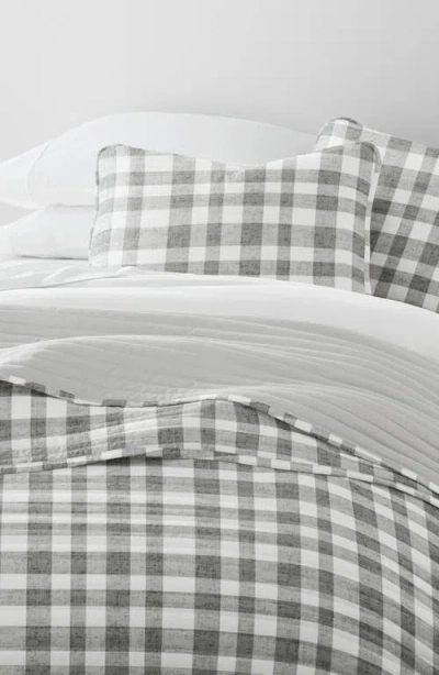 Homespun Pattern Reversible Quilt & Sham Set