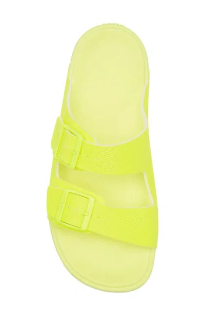 Hugo Boss Boss Surfley Slide Sandal In Yellow