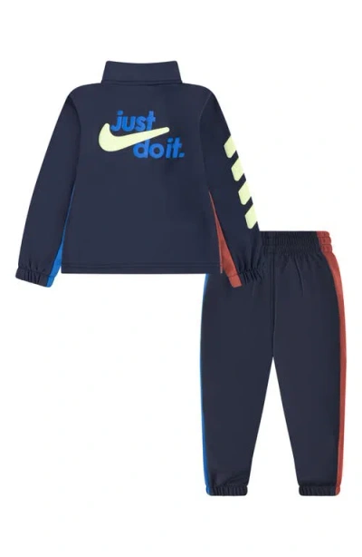 Nike Kids' Dri-fit Colorblock Track Jacket & Pants Set In Blue