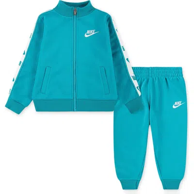 Nike Kids Logo Tape Tracksuit In Green