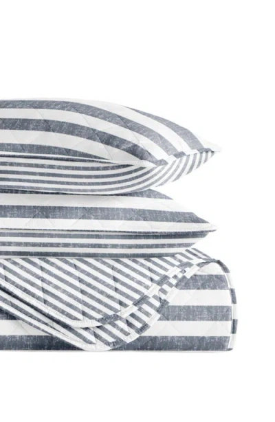 Homespun Pattern Reversible Quilt & Sham Set