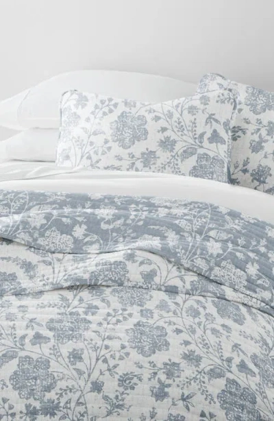 Homespun Pattern Reversible Quilt & Sham Set