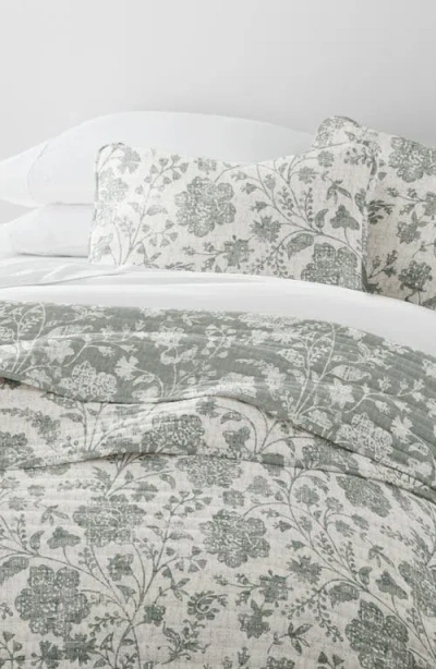 Homespun Pattern Reversible Quilt & Sham Set