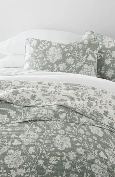 Homespun Pattern Reversible Quilt & Sham Set