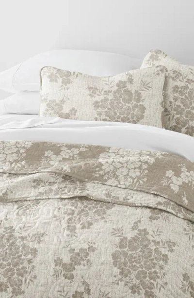 Homespun Pattern Reversible Quilt & Sham Set
