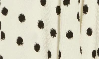 Renee C Polka Dot Sleeveless Fit & Flare Midi Dress In Neutral