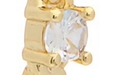 Juvell Cubic Zirconia Chain Hoop Earrings In Gold
