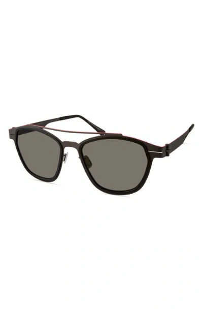 Modo Browline Sunglasses In Black