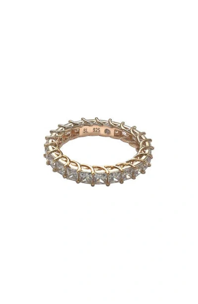 Suzy Levian Square Cut Cz Eternity Ring