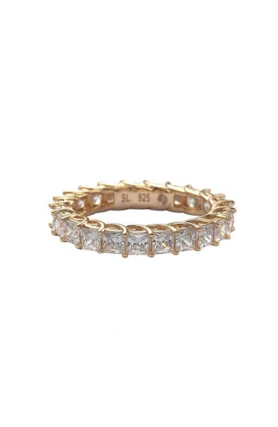 Suzy Levian Square Cut Cz Eternity Ring
