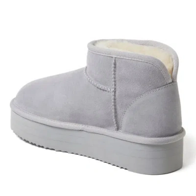 Dearfoams Fireside Kingston Genuine Shearling Platform Bootie In Multi