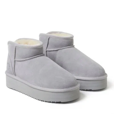 Dearfoams Fireside Kingston Genuine Shearling Platform Bootie In Multi