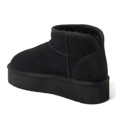 Dearfoams Fireside Kingston Genuine Shearling Platform Bootie In Multi