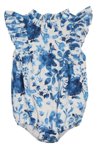 Maniere Manière Kids' Garden Romper In Blue