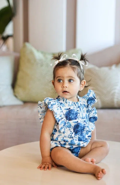 Maniere Manière Kids' Garden Romper In Blue