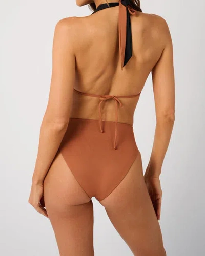 Weworewhat Halter Bikini Top In Multi