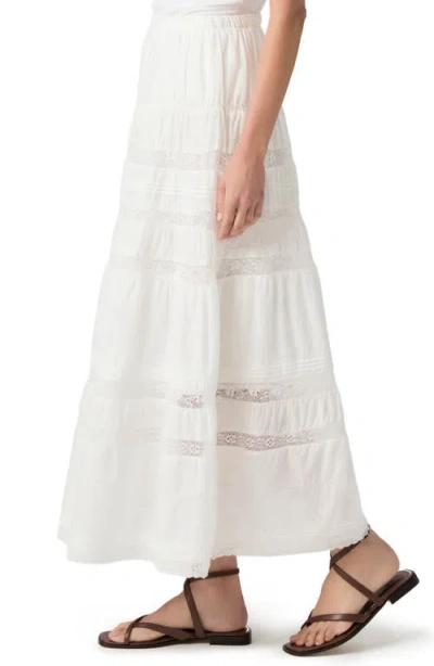 Paige Rivoli Lace Maxi Skirt In White